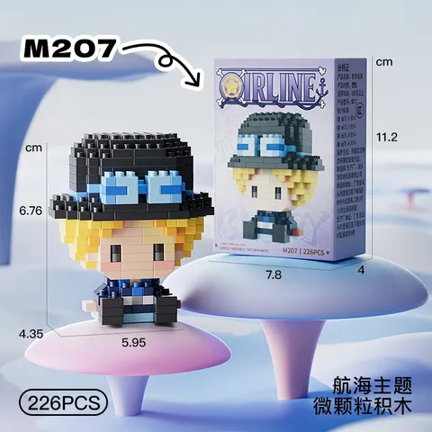Bộ Đồ Chơi Lắp Ráp 20 Nhân Vật Hoạt Hình 3D Mini - Đồ Chơi Hải Tă,,,c - Đồ Chơi Trang Trí Cho Bé