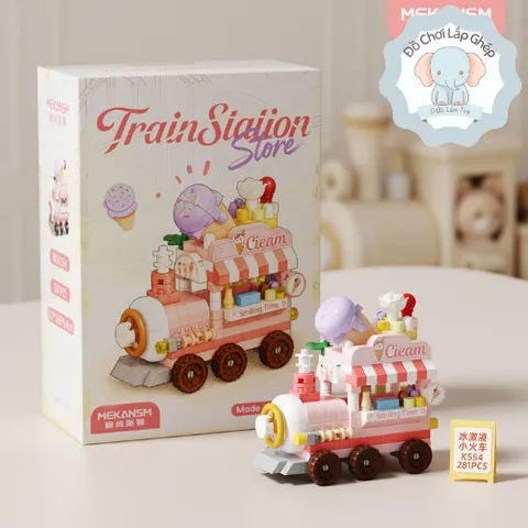 Bộ Đồ Chơi Mô Hình Ngôi Nhà, Cửa Hàng Cho Bé ANBEBE 42 Chi Tiết Có Baby