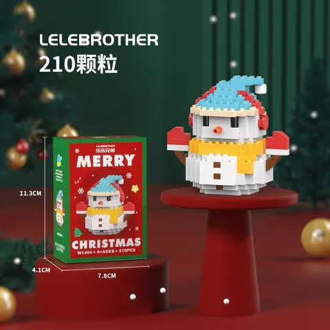 Mô Hình Lắp Ráp Mini 3D Ông Già Noel Đánh Yêu Cho , Đồ Chơi Lắp Ghép Dễ Thương l Đức Lâm