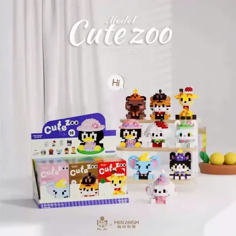 [Cute Zoo] Đồ Chơi Lắp Ghép 3D Mẫu 9 Nhân Vật Thú Cưng - Đồ Chơi Trang Trí Cho Bé