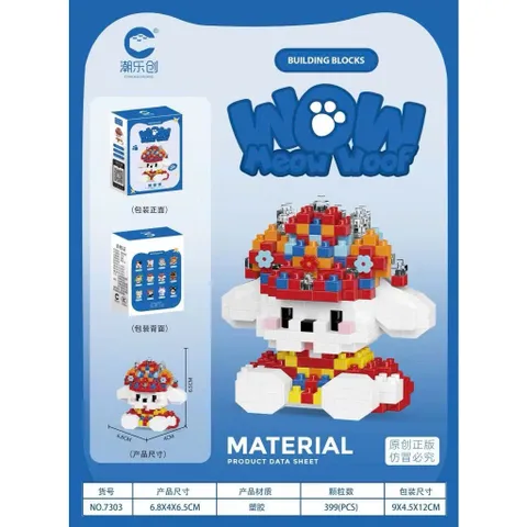 [Mèo Woof] Bộ Đồ Chơi 24 Nhân Vật Hoạt Hình Thú Cưng Dễ Thương, Đồ Chơi Trang Trí Mini l Đức Lâm