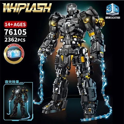 Đồ chơi lắp ráp mô hình MK4 Steel Armor Deathwhip Mecha 2362 chi tiết có đèn LED dành cho bé