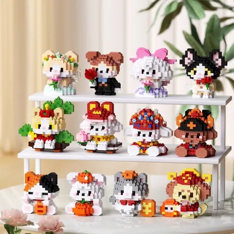 Đồ Chơi Lắp Ghép Mini 3D Dễ Thương Cute, Đồ Chơi Trang Trí Phòng Học Kệ Tủ Sách Cho Bé l Đức Lâm