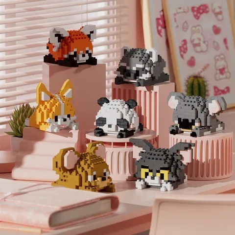 Đồ Chơi Lắp Ghép Mini 3D Dễ Thương Cute, Đồ Chơi Trang Trí Phòng Học Kệ Tủ Sách Cho Bé l Đức Lâm
