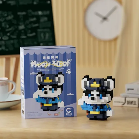 [ Meow Woof ] Đồ Chơi Lắp Ráp Mini 3D Nhân Vật Hoạt Hình Thú Cưng Dễ Thương, Đồ Chơi Trang Trí Mini