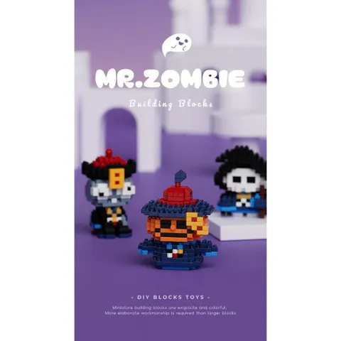 [ Mr.Zoombie ] Bộ Đồ Chơi 8 Món 3D Nhân Vật Hoạt Hình Zoombie, Đồ Chơi Trang Trí Mini Dễ Thương l Đức Lâm