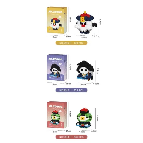 [ Mr.Zoombie ] Bộ Đồ Chơi 8 Món 3D Nhân Vật Hoạt Hình Zoombie, Đồ Chơi Trang Trí Mini Dễ Thương l Đức Lâm