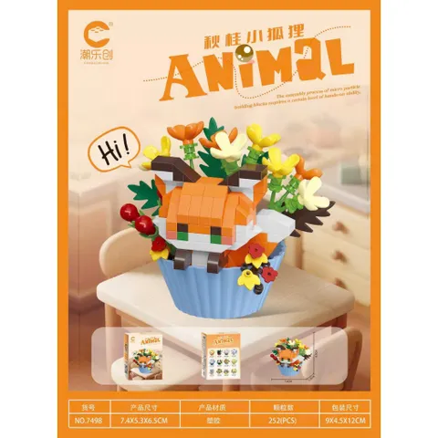 Đồ Chơi Lắp Ghép 12 Nhân Vật Thú Cưng - Đồ Chơi Mini 3D Dễ Thương - Đồ Chơi Trang Trí