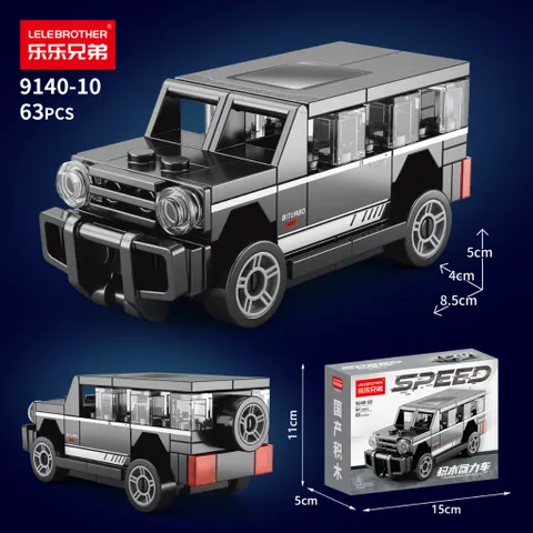Đồ Chơi Lắp Ráp Mô Hình ô tô Xe Cao Cấp SUV Cỡ Nhỏ Màu Đen +60 Chi Tiết/Bộ l Đức Lâm