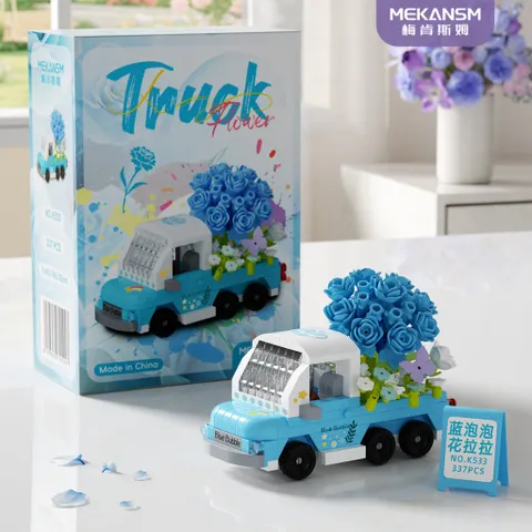 Đồ Chơi Lắp Ráp Ngôi Nhà Cửa Hàng Tiện Lợi, Xe Đẩy Mini - Đồ Chơi Mini 3D Trang Trí