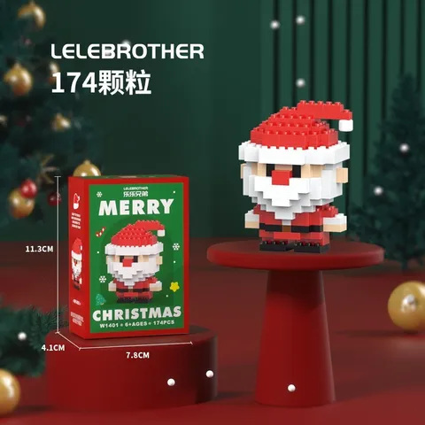 Mô Hình Lắp Ráp Noel Mini Ông Già Noel - Người Tuyết - Cây Thông - Tuần Lộc Quà Trang Trí Giáng Sinh - Quà Tặng Ấn Tượng