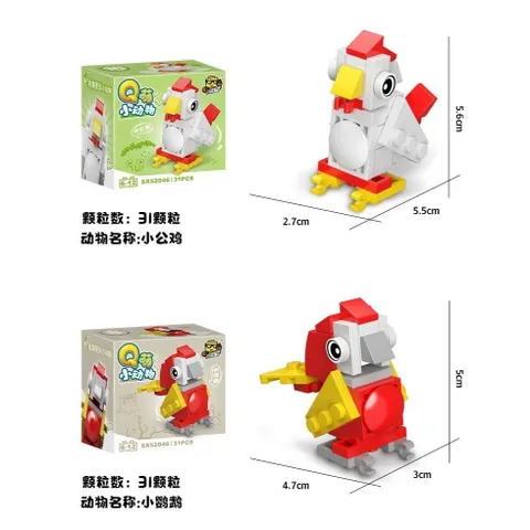 Bộ đồ chơi mô hình lắp ghép mini 3D thế giới động vật muôn loài dễ thương cho bé | Đức Lâm