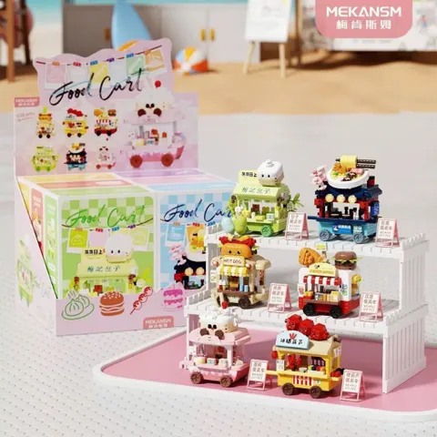 [Mẫu Mới] Đồ Chơi Xe Đẩy Cửa Hàng - Đồ Chơi Mini 3D Cho Bé, Đồ Chơi Lắp Ghép Sáng Tạo - Đồ Chơi Trang Trí