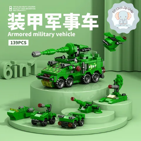 Mẫu Mới Đồ Chơi Tàu Vũ Trụ, Xe Chiến Đấu- Máy Bay, Đồ Chơi Lắp Ghép 3D Mini Cho Bé