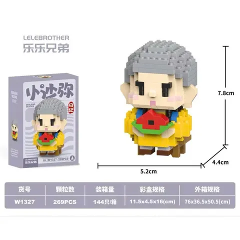 Đồ chơi lắp ghép mini 3D nhân vật chú tiểu siêu cute cho các bé, mẫu đồ chơi lắp ghép dễ thương l Đức Lâm