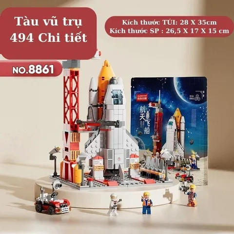 Tàu Vũ Trụ Thám Hiểm Không Gian Rèn Luyện Trí Não, Đồ Chơi Mô Hình Tàu Không Gian