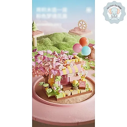 [Mẫu Mới] Mô Hình Mini 3D Mẫu Đồ Chơi Lắp Ghép Trang Trí Bàn Học, Tủ Sách Đáng Yêu Cho Bé