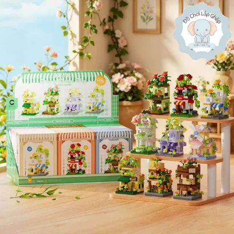 Đồ Chơi Lắp Ghép Ngôi Nhà 2 Tầng - Đồ Chơi Mini 3D Dễ Thương l Đức Lâm