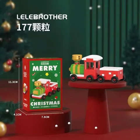Mô Hình Lắp Ráp 3D Mini Ông Già Noel Đáng Yêu Cho Bé, Đồ Chơi Lắp Ghép Dễ Thương