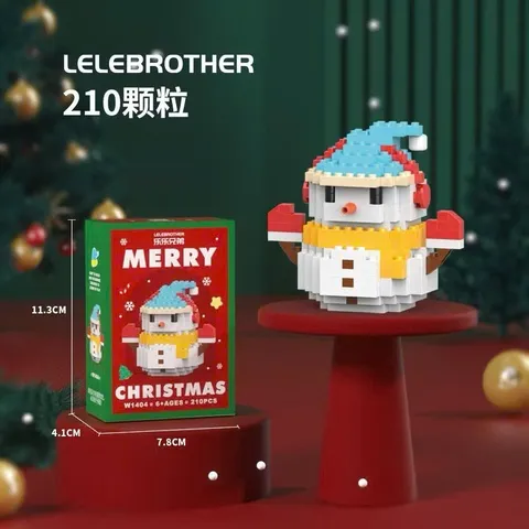 Mô Hình Lắp Ráp 3D Mini Ông Già Noel Đáng Yêu Cho Bé, Đồ Chơi Lắp Ghép Dễ Thương