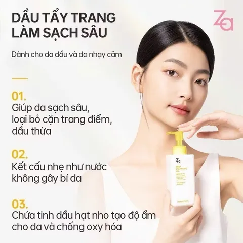 Dầu tẩy trang Za Deep Cleansing Oil 200ml (P138123)