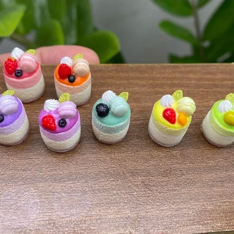 7 cái bánh như hình mini bằng đất set