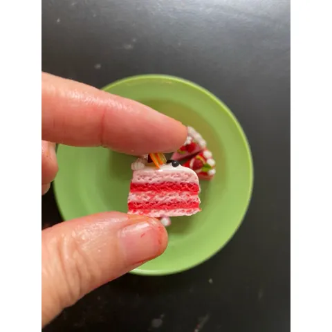 mô hình bánh mini bằng đất sét 7 cái BÁNH 2cm