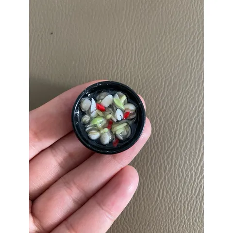 mô hình tô nghêu hấp xã mini bằng đất sét