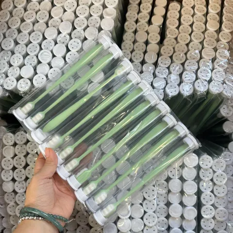 Set 10 bàn chải đánh răng than hoạt tính sợi lông nano siêu nhỏ siêu mềm (P136877)