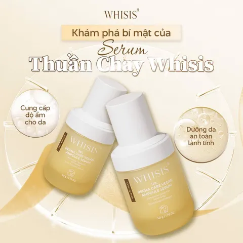 ￼WHISIS So, Derma Care Vegan Ampuole Serum 2in1 Làm Trắng, Chống Lão Hóa Thuần Chay 45 ml (P136444)