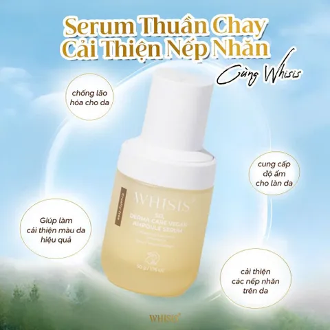 ￼WHISIS So, Derma Care Vegan Ampuole Serum 2in1 Làm Trắng, Chống Lão Hóa Thuần Chay 45 ml (P136444)
