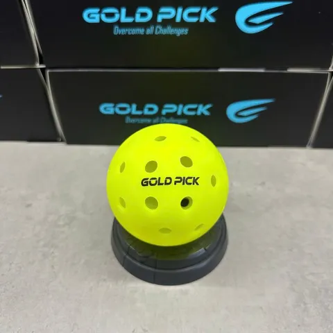 [Kho HCM] Hộp 6 quả bóng Pickleball chính hãng Gold Pick, bóng 40 lỗ, nhựa nguyên sinh (P136200)