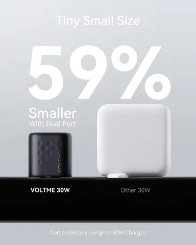Combo 2 củ sạc nhanh 30W (chân tròn) VOLTME REVO 30 GAN CHARGER (30W) - V1186 (P135912)