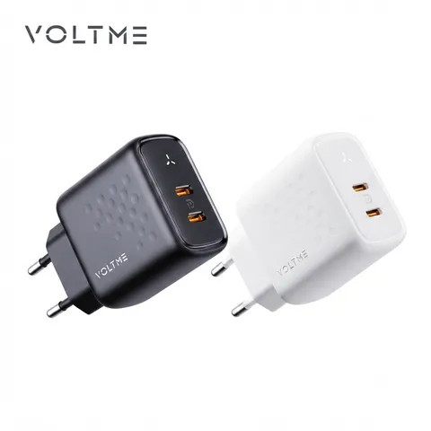 Củ sạc nhanh 2 cổng C+C (chân tròn) 35W VOLTME REVO 35 DUO GAN (P135482)