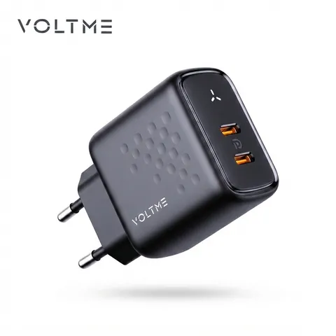 Củ sạc nhanh 2 cổng C+C (chân tròn) 35W VOLTME REVO 35 DUO GAN (P135482)