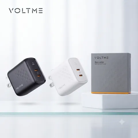 Củ sạc nhanh 35W VOLTME Revo 35 Duo (C+C) GaN – 2 Cổng USB-C | Sạc Nhanh PD 3.0 (P135480)