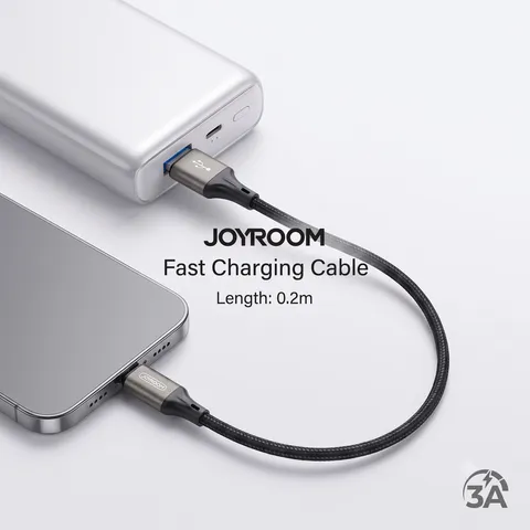 Dây cáp sạc iPhone ngắn 20cm chính hãng JOYROOM N1 SERIES (S-0230N1 - 0.2M) (P135202)