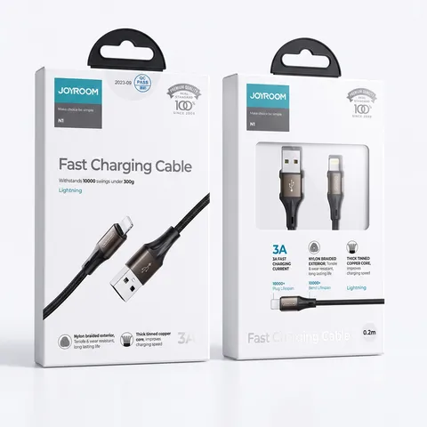 Dây cáp sạc iPhone ngắn 20cm chính hãng JOYROOM N1 SERIES (S-0230N1 - 0.2M) (P135202)