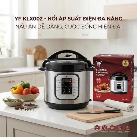 Nồi áp suất đa năng 10 in 1 KLX002, dung tích 6L, công suất 1000W (P134140)