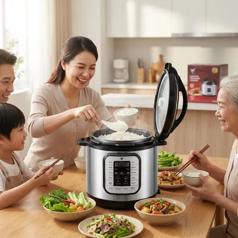 Nồi áp suất đa năng 10 in 1 KLX002, dung tích 6L, công suất 1000W (P134140)