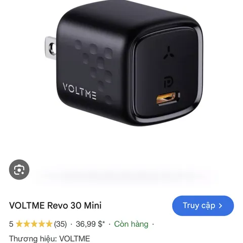 Củ Sạc Nhanh 30W VOLTME Revo 30 Mini, công nghên GaN III siêu nhỏ gọn (P133922)