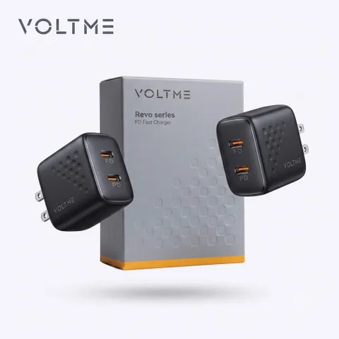 Combo 2 Củ sạc nhanh 20W 2 cổng C hãng VOLTME Revo 20 Duo Lite 20W  - V1168 (P133903)