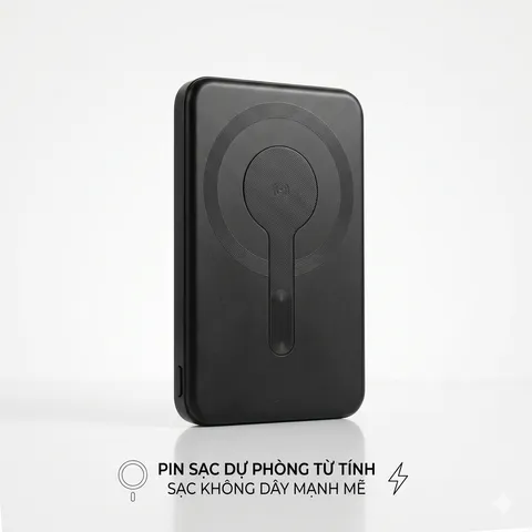 Pin dự phòng siêu mỏng PD20W 5000mAh sạc không dây Magsage (ko hộp) (P133619)