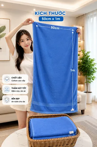 Khăn tắm cotton 50cm*1m (P130488)