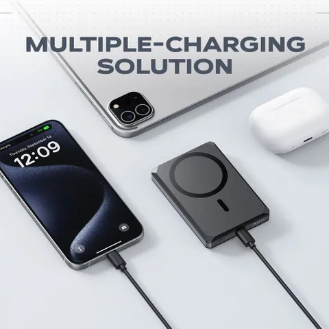 Pin dự phòng 5000mAh VEGER X5 (VG-W0582), có định vị Apple find my, sạc nhanh 20w & Magsafe (P129552)