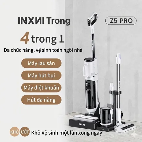 Máy lau nhà hút bụi INXNI Z5 PRO - tự giặt giẻ (hàng trưng bày,new 98-99%) (P129354)
