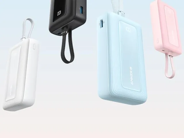 Pin dự phòng 10.000mAh sạc nhanh 30W liền cáp Type-C chưa in logo, ko hộp ( nhà máy Anker ) (P129238)