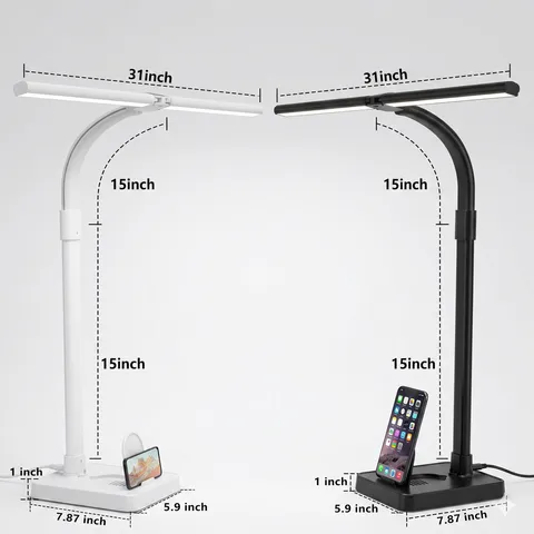 Đèn đọc sách TD01, đèn bàn hai đầu  ( Hàng Amazon ) (P125680)