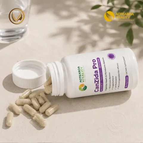 Viên uống men vi sinh giảm nấm candida, nấm ngứa vùng kín Aotearoa Vitality CanZida Pro 30 viên
