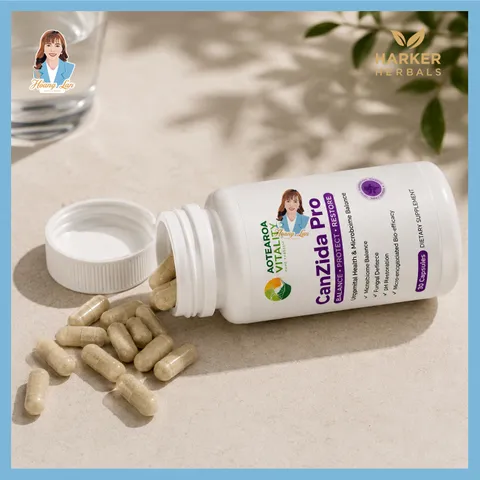 Viên uống men vi sinh giảm nấm candida, nấm ngứa vùng kín New Zealand Aotearoa Vitality CanZida Pro 30 viên